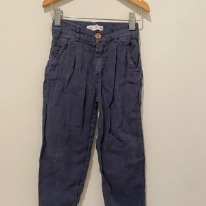 Boys Zara slouchy linen pants. Size 6